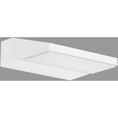 Telefunken - LED āra sienas lampas, āra sienas lampas, rotējoša galva, 10 W, 1100 lūmeni, 4000 Kelvīnu, IP44, baltas, 172 x 141 x 52 mm (garums x platums x augstums)