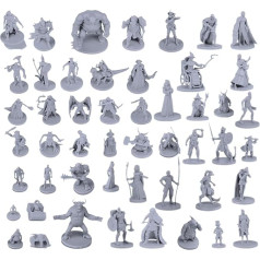 Path Gaming 50 unikālas miniatūras Fantasy galda RPG figūriņas Dungeons and Dragons, Pathfinder lomu spēlēm. 28 mm izmēra miniatūras, 50 unikāli modeļi, masveidā, neapkrāsotas, ideāli piemērotas