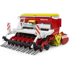 bruder 02347 - Pöttinger Vitasem 302ADD Kreiselegge-Sämaschine - 1:16 Traktor-Anhänger Spielzeug Bauernhof Landwirtschaft