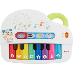 Fisher-Price GFK01 - Baby's First Keyboard ar dziesmām, gaismām un skaņām. Zīdaiņu rotaļlieta 6 mēnešiem un vecākiem.