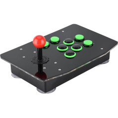 Bewinner Spēļu konsole datorspēlēm datorspēles USB Fighting Game Console Joystick No Delay Controller Support 2-Player Games for Multiple Platforms, Dāvanas vairākiem spēlētājiem