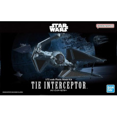 Revell 1212 01212 Star Wars Bandai Tie Interceptor Science Fiction Kit 1:72 Darth Vader Model Building 1/72 Grey