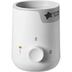 Tommee Tippee 3-in-1 elektriskais pudeļu un pārtikas maisiņu sildītājs, ātri sasilda ēdienu, balts