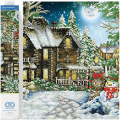 Diamond Dotz DD15-020 Winter Wonderland 90 x 61 cm Dimantu izšūšanas komplekts ar dimantiem DIY Dzirkstošā glezna bērniem un pieaugušajiem