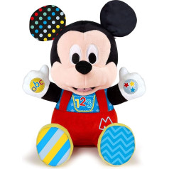 Clementoni Disney Baby Mickey Play and Learn runājoša plīša rotaļlieta, daudzkrāsaina, standarta, 17303