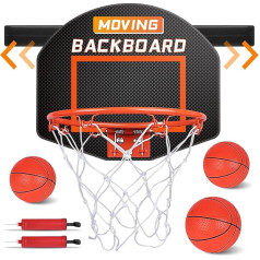 DX DA XIN Mini Basketball Basket Children, Basketball Set with Movable Backboard and Ball, Basketball Basket for Indoor Outdoor Room Sports Office, Gift for 3 4 5 6 7 8 9+ Years Boys