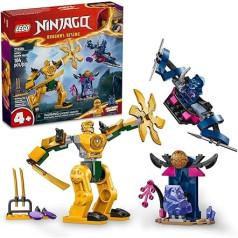 LEGO Ninjago 71804 Arins Battle Mech Ninja Toy Set for Children with Arin Ninja Mini Figure and Katana Sword Accessories, Gift Idea for Boys and Girls from 4 Years