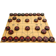 Китайские шахматы Xiangqi из черного дерева для 2 игроков, образовательные стратегические настольные игры, логические игры, игры для путешест