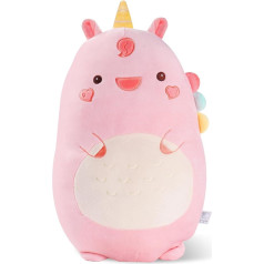 TTBEYAM Creative Long Unicorn Plush Kawaii Body Pillow 55 cm Soft Toy Home Decoration Long Hug Plush Cushion Birthday Dāvanas zēniem un meitenēm (Pink-a)