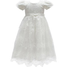 Selene Baby Girls (0-24 Months) Taufbeklei Dung Ivory Ivory - Ziloņkaula krāsā