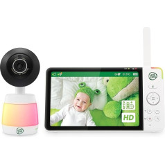 LeapFrog LF3917HD Viedā WiFi videonovērošana ar kameru un audioiekārtu, tālvadības kamera, tālummaiņa, 7 collu HD 720p displejs, 110 platleņķa skats, krāsu nakts redzamība, adaptīvā skārienjūtīgā krāsu nakts kamera