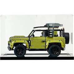 iCUANUTY akrila vitrīna LEGO 42110 Technic Land Rover Defender putekļu necaurlaidīga vitrīna kolekcionējamiem modeļiem (tikai vitrīna) (2mm)