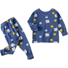 Rudens toddler apģērbu komplekts maz meitenes zēni ilgi augļi drukāt Top bikses gadījuma vaļēju mājās valkāt komplekts 0 līdz 6 gadiem elastīgās jostas Bodysuits