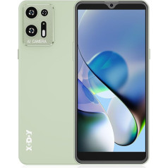 XGODY viedtālrunis bez līguma S22, 6 collu lēts mobilais tālrunis 2GB + 16GB 128GB paplašināms Quad Core Android 9, 3000 mAh Dual SIM, 5MP + 5MP kamera, Face ID GPS 4G mobilais tālrunis (Zaļš)