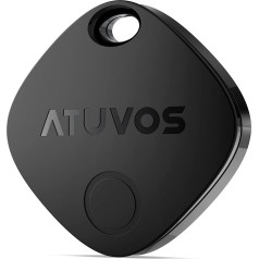 ATUVOS Key Finder, Smart Air Tracker Tag Compatible with Apple Where is? App (iOS Only, Android Not Supported), Bluetooth Key Finder for Luggage, Wallets, Suitcase, Replaceable Battery