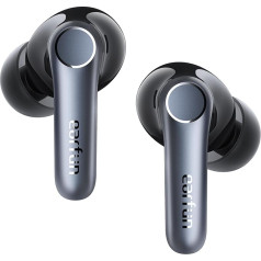 EarFun Air Pro 4 Bluetooth austiņas ar adaptīvu hibrīda trokšņu slāpēšanu, aptX Lossless, Hi-Res Audio, LDAC, 6 mikrofoni, cVc 8.0 AI zvani, 52H akumulators, Multipoint, Bluetooth 5.4, In-Ear