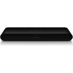 Sonos Ray Soundbar, 4 digitālie D klases pastiprinātāji, Trueplay, nakts skaņa, Dolby Digital, skārienvadība, optiskais savienotājs - melns