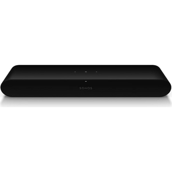 Sonos Ray Soundbar, 4 digitālie D klases pastiprinātāji, Trueplay, nakts skaņa, Dolby Digital, skārienvadība, optiskais savienotājs - melns