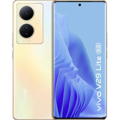 vivo V29 Lite 5G viedtālrunis, 8GB + 128GB, izliekts 3D AMOLED displejs, 120Hz, 64MP OIS kamera, 5000mAh + 44W FlashCharge, paplašināta RAM + 8GB, Android 13, zelts