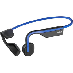 Shokz OpenMove Bluetooth bezvadu austiņas, Bone Sound Bone Conduction bezvadu austiņas, ūdensizturīgas, putekļu necaurlaidīgas sporta austiņas treniņiem, skriešanai, skriešanai, skriešanai, 6H atskaņošanas laiks, Elevation Blue