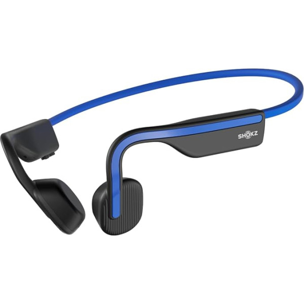 Shokz OpenMove Bluetooth bezvadu austiņas, Bone Sound Bone Conduction bezvadu austiņas, ūdensizturīgas, putekļu necaurlaidīgas sporta austiņas treniņiem, skriešanai, skriešanai, skriešanai, 6H atskaņošanas laiks, Elevation Blue