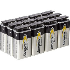 Energizer Industrial Alkaline 6LR61 EN22 9V E-Block, 12 gab. iepakojumā