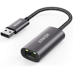 Anker PowerExpand USB 3.0- Gigabit Ethernet adapteris, alumīnija kompakts USB-A adapteris, saderīgs ar MacBook Pro 2015, MacBook Air 2017 un citiem datoriem