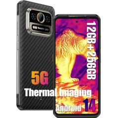 Ulefone Armor 25T Pro 5G viedtālrunis Triecienizturīgs Android 14 Termogrāfija 12GB + 256GB 6,78