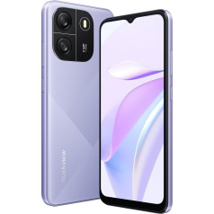 Blackview Wave 6C 4G viedtālrunis bez līguma, 6,5 collu HD+, astoņkodolu 4GB + 32GB (1TB ārējais SD), 5MP + 8MP, 5100mAh akumulators, Android 13 Dual SIM mobilais tālrunis, Smart-K Box skaļrunis, GPS Violeta krāsa