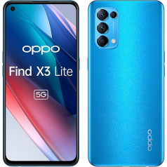 OPPO Find X3 Lite 128 GB mobilais tālrunis, gaiši zils, astrāli zils, Android 11, Dual SIM 5988313, viens izmērs