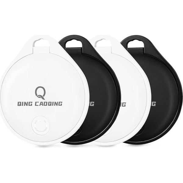 QING CAOQING QING CAOQING Air Positioner Tags Pack of 4 Darbojas ar lietotni - kur ir (tikai iOS), tagu skavotājs Air Find and Keep Your Things in View Keys, Wallets, Luggage, Backpacks