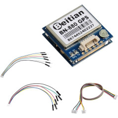 DIYmalls BN-880 GPS modulis ar zibspuldzi HMC5883 kompass Glonass Beidou + GPS aktīvā antena Arduino gaisa kuģu FPV lidojuma kontrolei