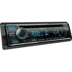 Kenwood KDC-BT760DAB CD autoradio ar DAB+ un Bluetooth brīvroku komplektāciju (USB, AUX-In, 2 x 2,5 V priekšizvads, Amazon Alexa, skaņas procesors, 4 x 50 W, VAR apgaismojums, antena)