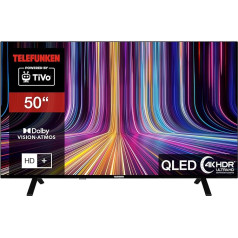 Telefunken QU50TO750S 50 collu QLED televizors / TiVo Smart TV (4K UHD, HDR Dolby Vision, Dolby Atmos, HD+, 6 mēneši, ieskaitot trīskāršu uztvērēju)