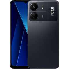 Xiaomi Poco C65 viedtālrunis 8+256GB bez līguma Mobilie tālruņi 6,74 collu displejs MediaTek Helio G85 astoņkodolu procesors 50MP AI trīskāršā kamera 5000mAh akumulators NFC Dual SIM Black