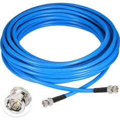 Superbat SDI Cable BNC Cable 12M 3G/6G/12G SDI Cable 40ft (Belden 1694A Blue) Supports HD-SDI/3G-SDI/4K/8K Monitor, Precision SDI Video Cable