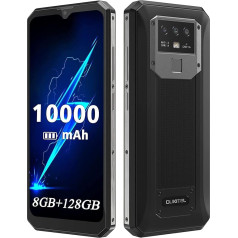 Mobilais tālrunis bez līguma, 10000 mAh akumulators, OUKITEL K15 Pro Mobilais tālrunis bez līguma, 6GB + 128GB (256GB paplašināms), 18W ātrā uzlāde + uzlāde, astoņkodolu 6,52 collu Dual SIM ārējais mobilais telefons