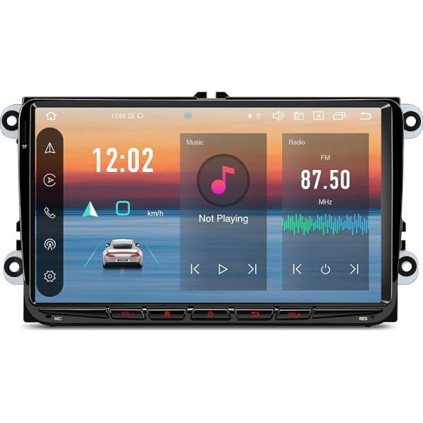 XTRONS 9 collu Android 13 auto radio Auto Stereo multivides atskaņotājs Octa Core 4GB 64GB VW Skoda Seat Iebūvēts 4G LTE Car Play Android Car DSP GPS Bluetooth 5.0 WiFi Pēc izvēles DAB OBD TPMS DVR