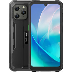 Blackview āra mobilais tālrunis bez līguma BV5300 Plus, 16GB + 128GB (1TB paplašinājums), 13MP + 8MP, 3 karšu slots, Android 13 Dual SIM IP68 ūdensizturīgs viedtālrunis, 6,1 collu HD+, 6580 mAh akumulators, NFC