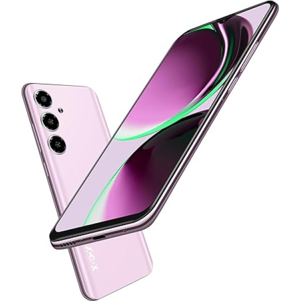 XGODY viedtālrunis bez līguma, V50 mobilais tālrunis lēts 4 GB + 64 GB 256 GB paplašināms, 4G Quad Core Android 10 mobilais tālrunis ar 4500 mAh un 6,52 collu displeju, 13 MP + 5 MP, GPS Face ID Dual SIM