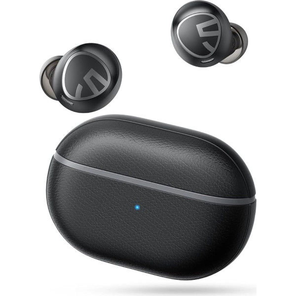 SoundPEATS Free2 Classic Bluetooth austiņas, bezvadu austiņas ausīs ar 30 stundu atskaņošanas laiku, IPX5 ūdensnecaurlaidīgas sportam, skārienvadība, vienvietīgs/divvietīgs režīms, visaptveroša stereo skaņa