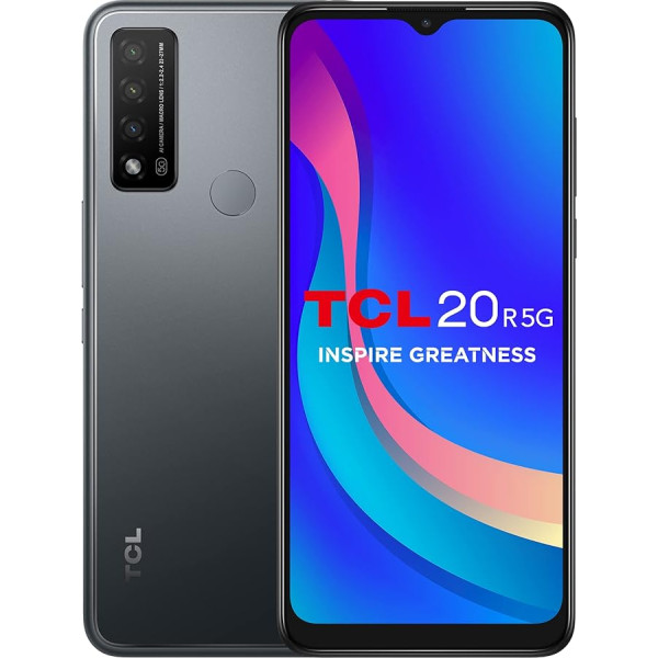 TCL 20R viedtālrunis 64 GB, 4 GB RAM, Dual SIM, granīta pelēks 164,3 x 75 x 8,99 mm