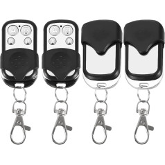 Dioche atslēgas pults tālvadības pults Pack of 4 Universal Cloning Wireless Remote Control Key Fob for Car Garage Door Gate