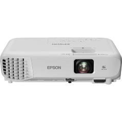 Epson EB-W06 3LCD projektors (WXGA 1280x800p, 3700 lūmenu balts un krāsains spilgtums, kontrasta attiecība 16 000:1, papildu WiFi, HDMI)