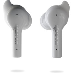 Boompods Bassline GO True Wireless Bluetooth austiņas, bezvadu austiņas un lādēšanas kārba, līdz 23 stundām atskaņošanas laika, TWS In-Ear austiņas ar ENC trokšņu slāpēšanas mikrofonu, IPX4 aizsardzība auss