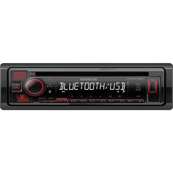 Kenwood KDC-BT460U multiaksesuāra uztvērējs 200 W Bluetooth