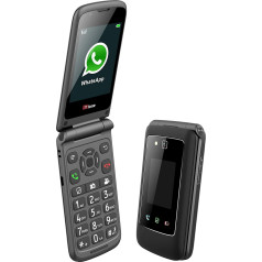 TTfone Titan TT950 Whatsapp 3G skārienjūtīgais ekrāns Vecākais lielais poga Flip mobilais tālrunis Vodafone Pay As You Go