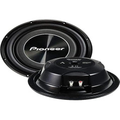 Pioneer TS-A3000LS4 pasīvais zemfrekvenču skaļrunis, jaudīgs zemfrekvenču skaļrunis ar 1500 W maksimālo jaudu, 30 cm, 90 mm uzstādīšanas dziļums, IMPP membrāna, nepārtrauktā izejas jauda 400 W, melns