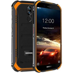 DOOGEE S40 Lite āra mobilais tālrunis bez līguma, Android 9.0 IP68 izturīgs viedtālrunis, 4650 mAh akumulators, triecienizturīgs, ūdensizturīgs, 5,5 collu HD+ ekrāns (Gorilla Glass 4), 2GB + 16GB, Dual SIM, GPS