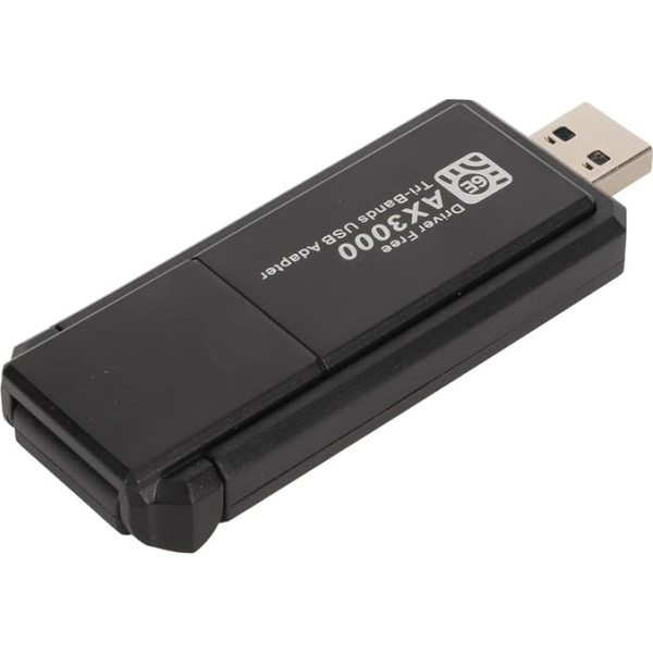 WiFi 6E USB tīkla adapteris 3000Mbps 2.4G 5G 6G trīsjoslu bezvadu gigabitu WiFi karte Windows 10 11 galddatoram